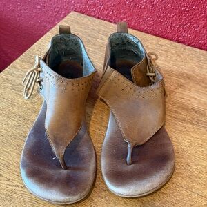 Roan By Bed Stu Xandria Bosco Tan Womens Thong Sandals FR85002 Leather Sz 9.5